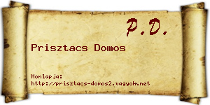 Prisztacs Domos névjegykártya